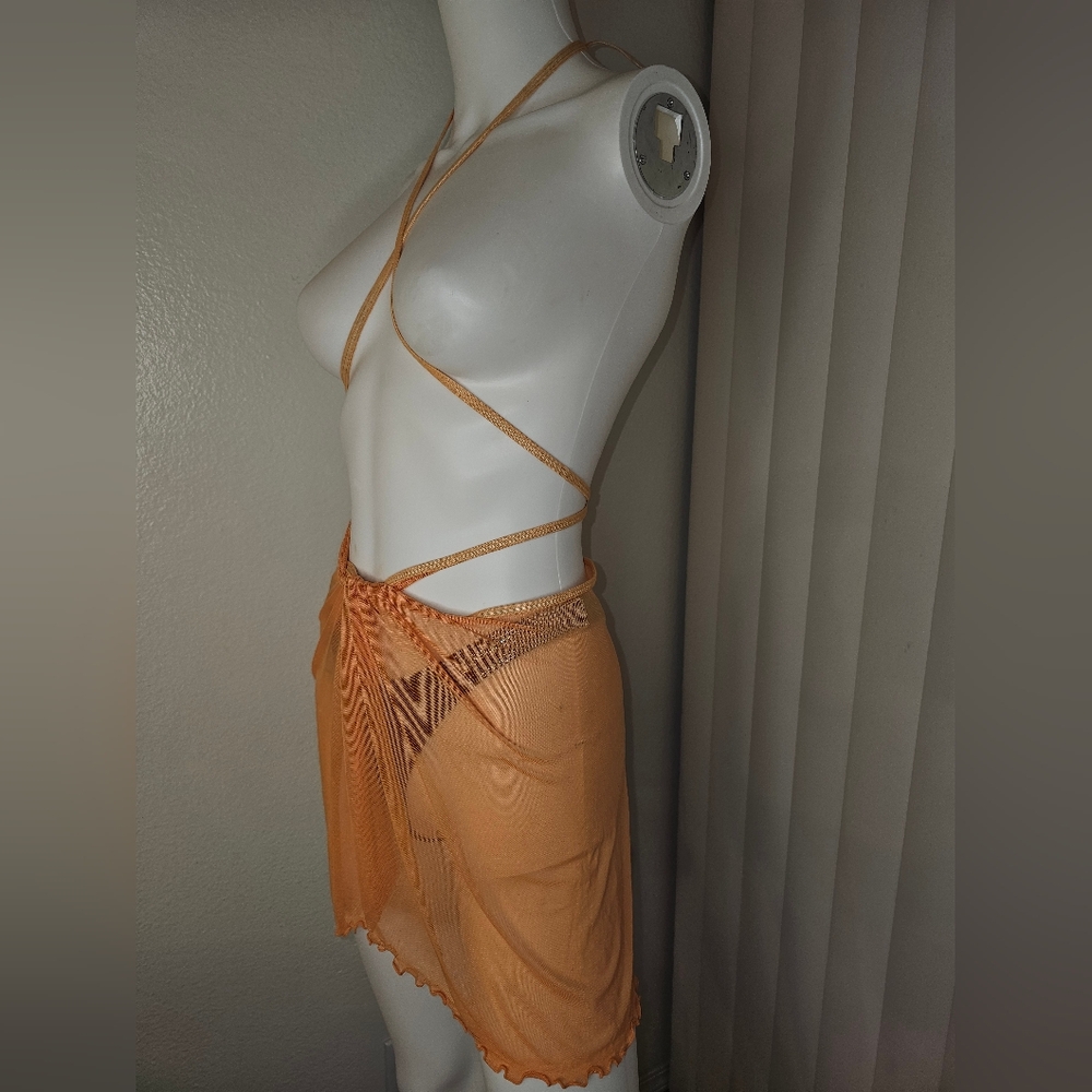 NOT AVAILABLE NWT Jessics Simpson SARONG WRAP SKIRT Cover Up Size S/M - Picture 15 of 16